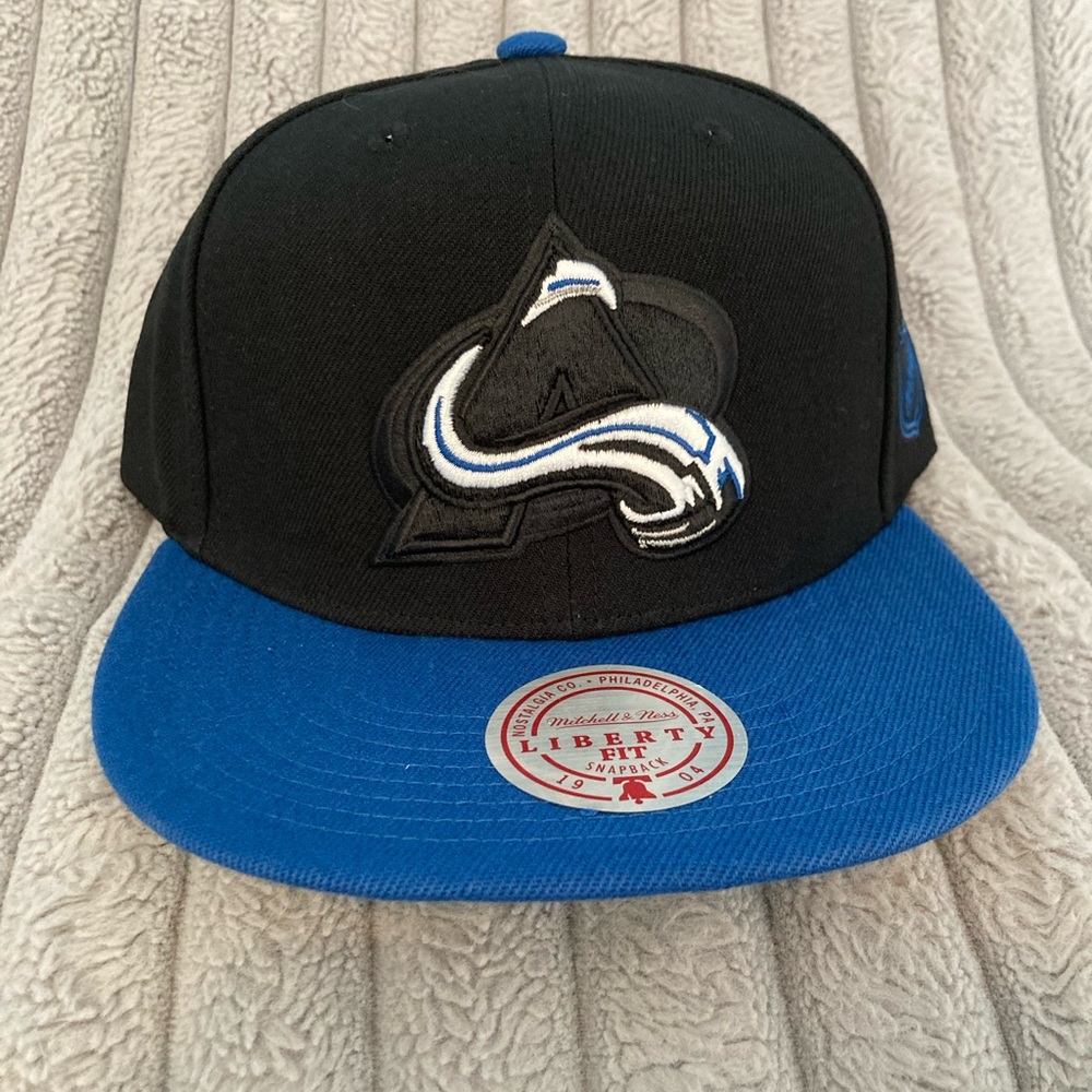 A’s: Mitchell & Ness Black and Blue Hat